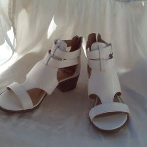 White sandals